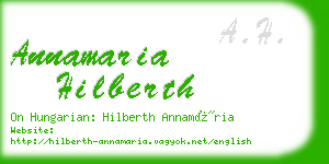 annamaria hilberth business card